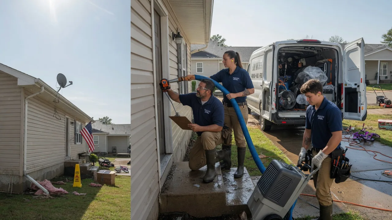 Ceiling Water Damage Restoration in Fairwater, WI near me
